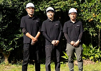 自社職人3名だからできる迅速で機動力の高い対応
